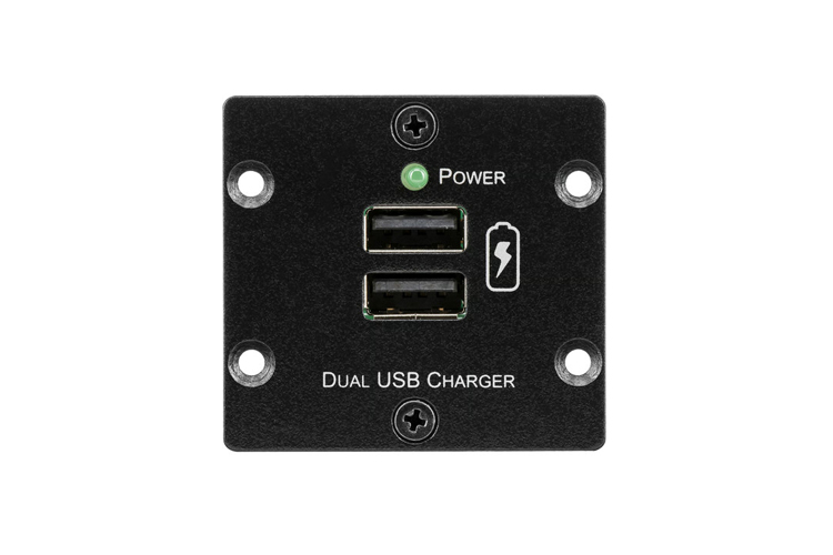 Блок питания Kramer Electronics [W-2UC/EU(B)] для двух мобильных устройств с разъемом USB с общей нагрузкой до 4А