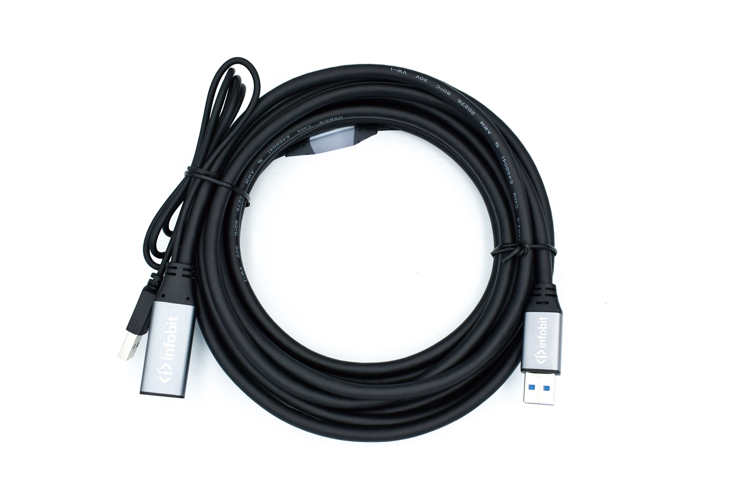 Активный медный кабель USB 3.0 [iCable- USB-ACC05], AM-AF, совместимый с USB 2.0, 5 метров