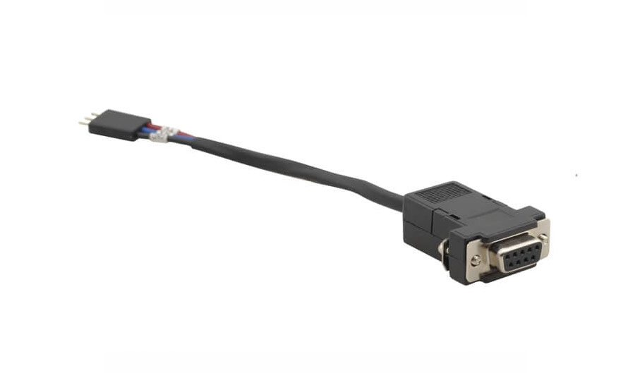 Кабель [95-01070006] Kramer Electronics [C-D9F/3PM-0.6] RS-232 D-Sub вилка - трехконтактная колодка, 0,2 м