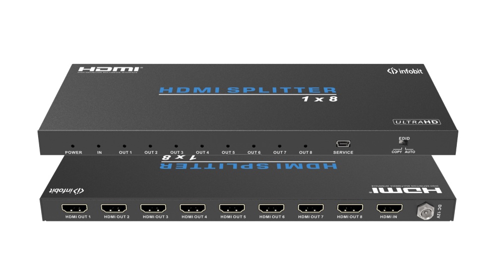 Усилитель - распределитель Infobit [iSwitch 108] 1х8 HDMI 4K60