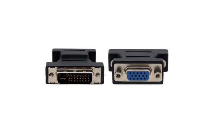 Адаптер для цифровых интерфейсов [99-9492001] Kramer Electronics [AD-DM/GF] DVI-I вилка на VGA розетку