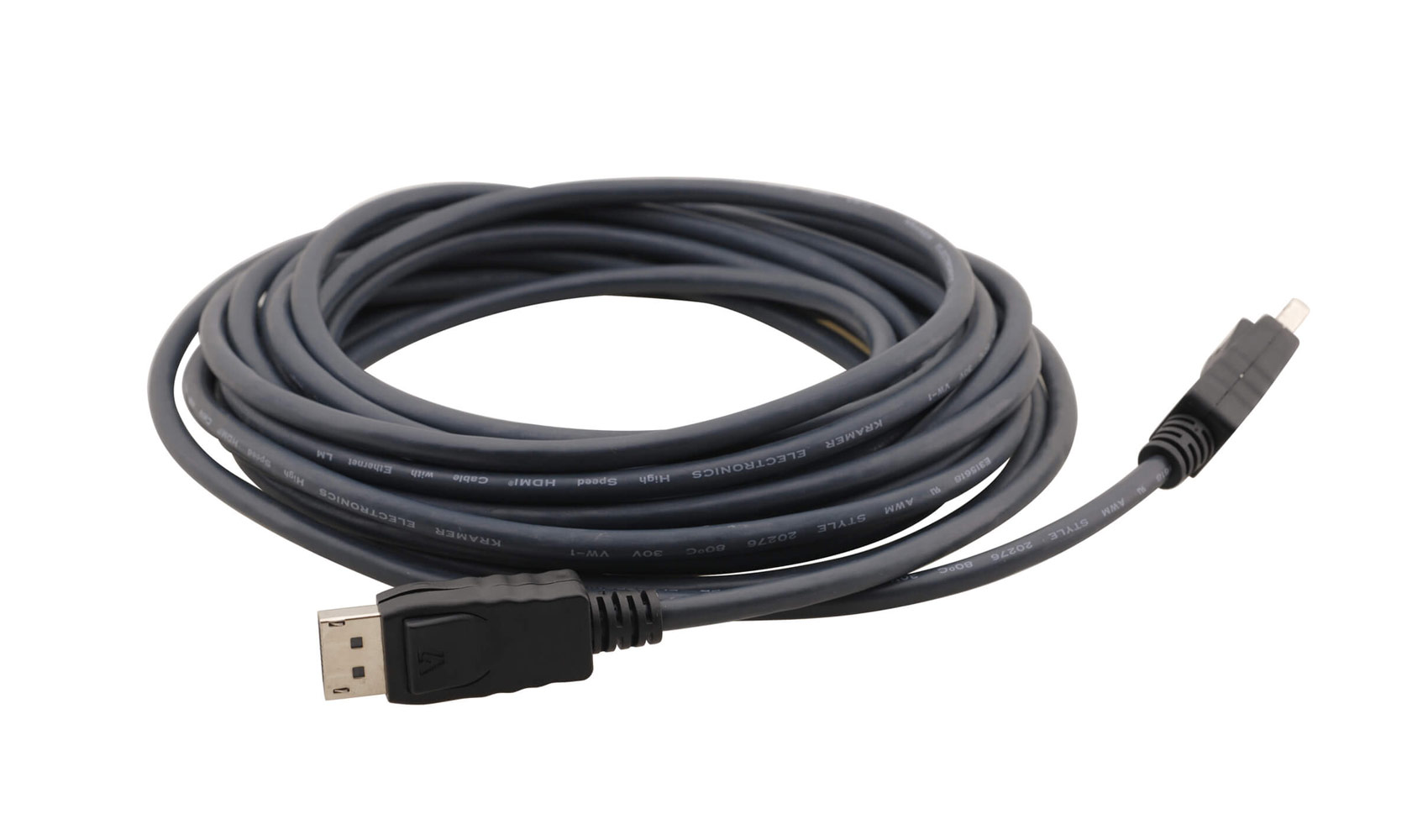 Кабель [97-1717025] Kramer Electronics [C-MDPM/MDPM-25] Display Port гибкий (Вилка - Вилка), 7,6 м