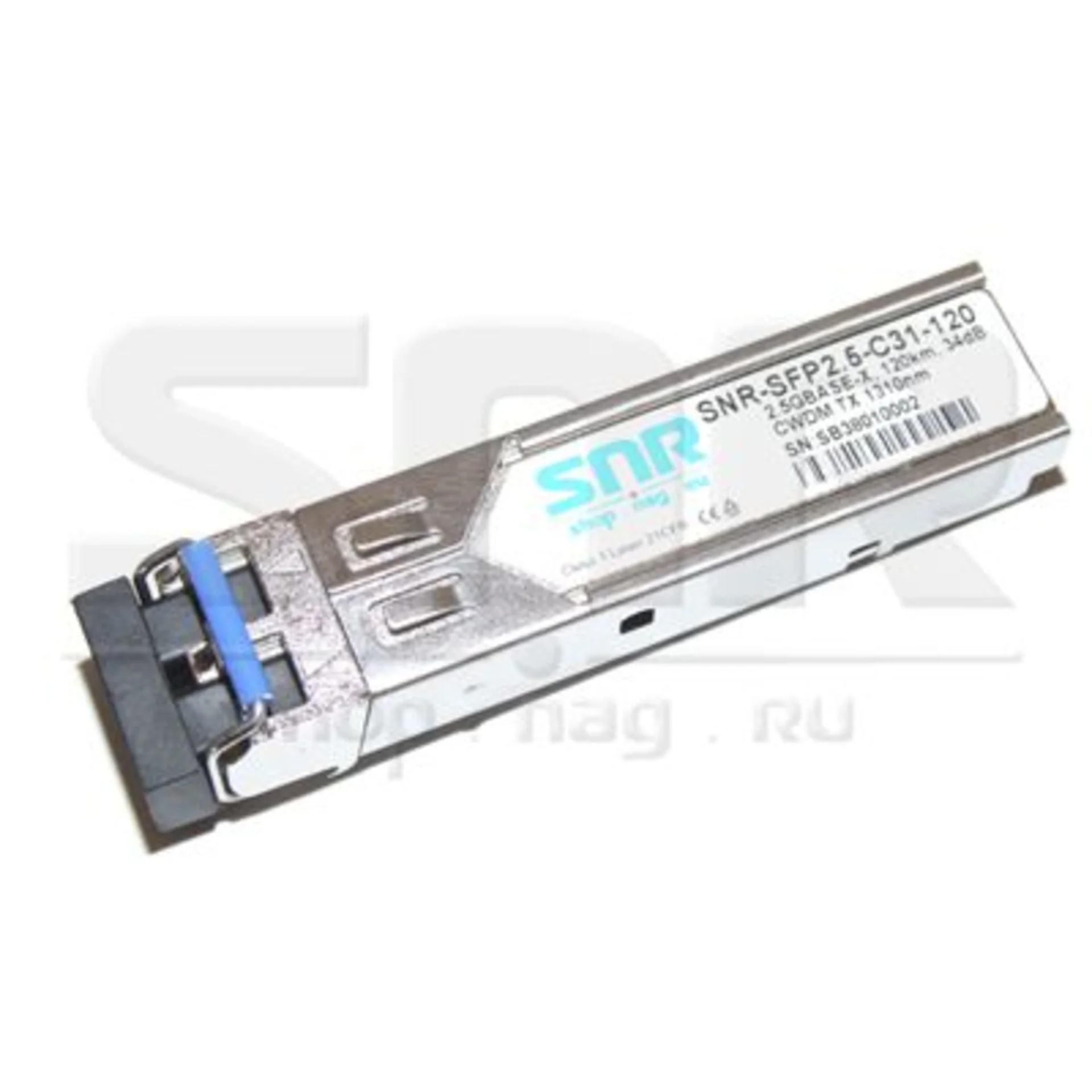 Модуль SFP 2.5G CWDM оптический, дальность до 80км (28dB), 1570нм