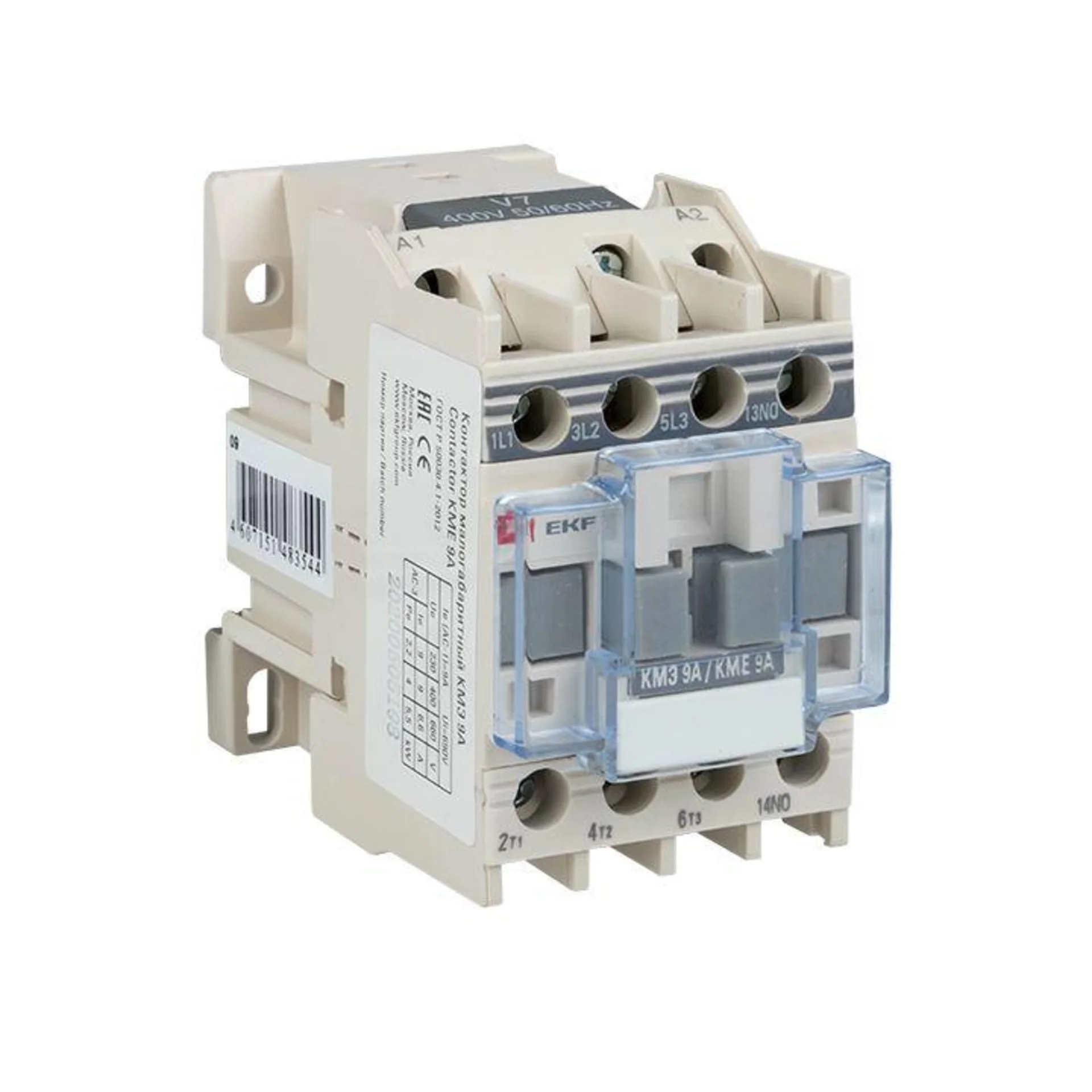 Контактор EKF ctr-s-9-220 КМЭ малогабаритный 9А 220В 1NO EKF PROxima