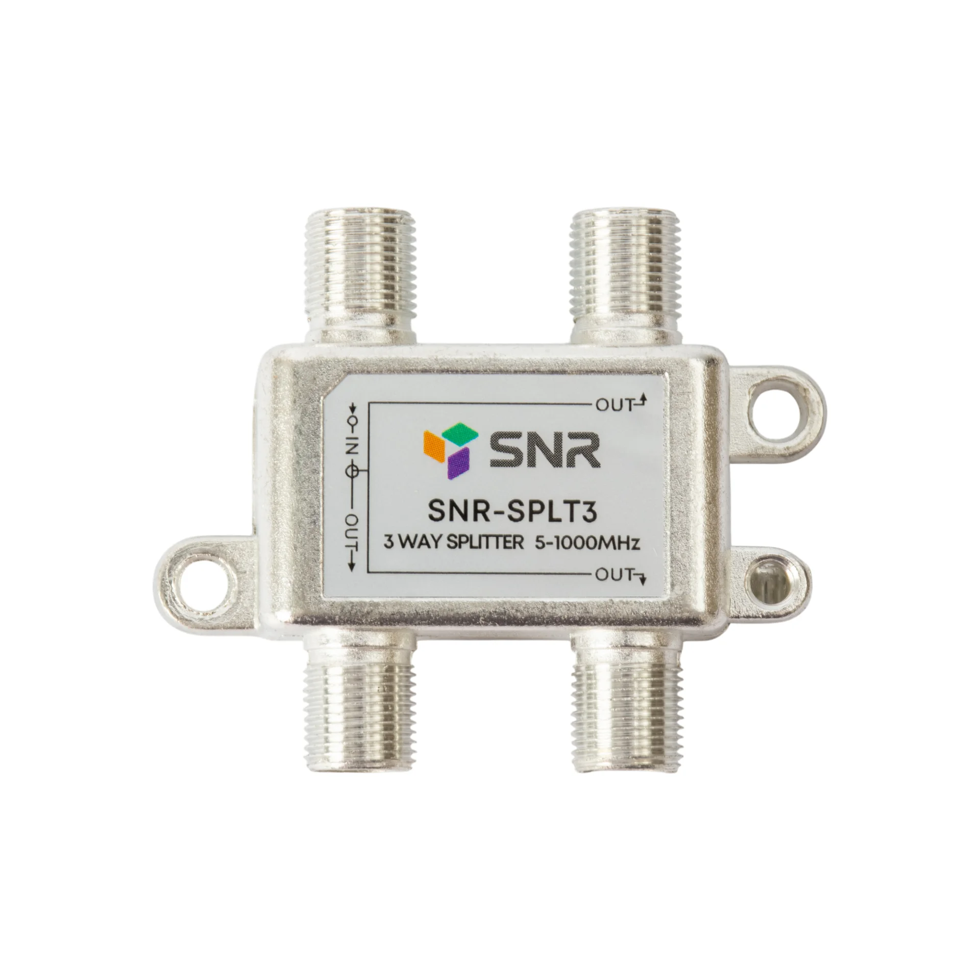 Разветвитель TV-IN-3/TV-OUT, серебристый SNR (SNR-SPLT3)