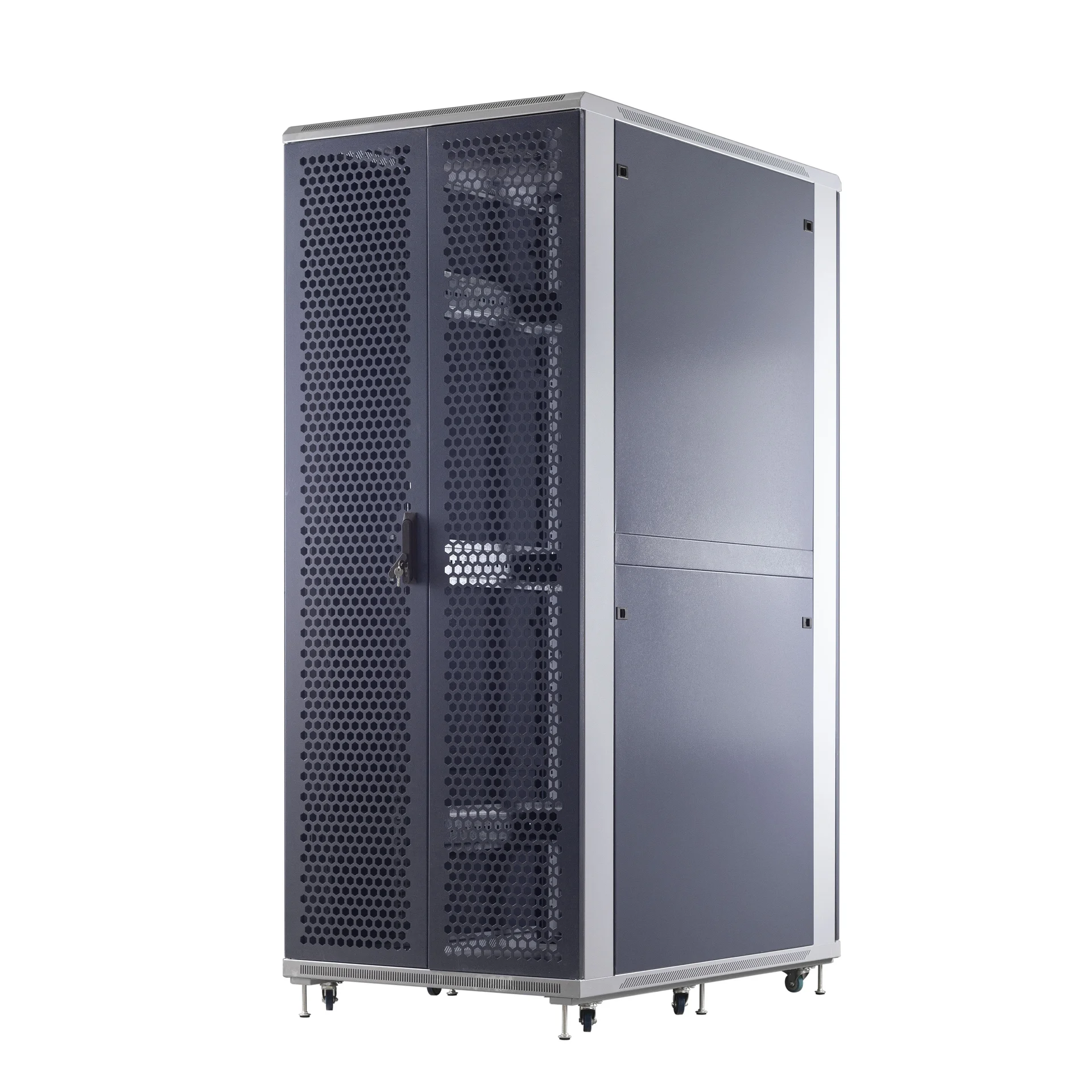 Шкаф телекоммуникационный напольный 47U 800x800мм, серия TFC (SNR-TFC-478080-CPDP-G-SF)