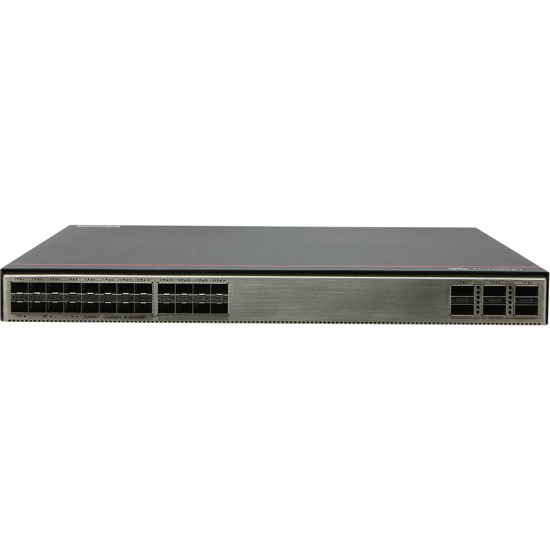 Huawei S6330-H24X6C (24*10GE SFP+ ports, 6*40GE QSFP28 ports, optional license for upgrade to 6*100GE QSFP28, without power module)