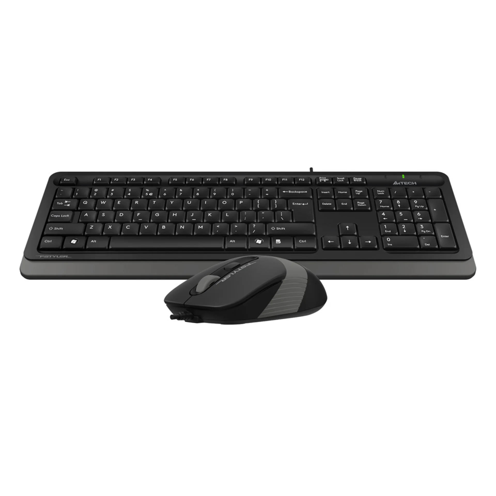 Клавиатура + мышь A4Tech Fstyler F1010 клав:черный/серый мышь:черный/серый USB Multimedia