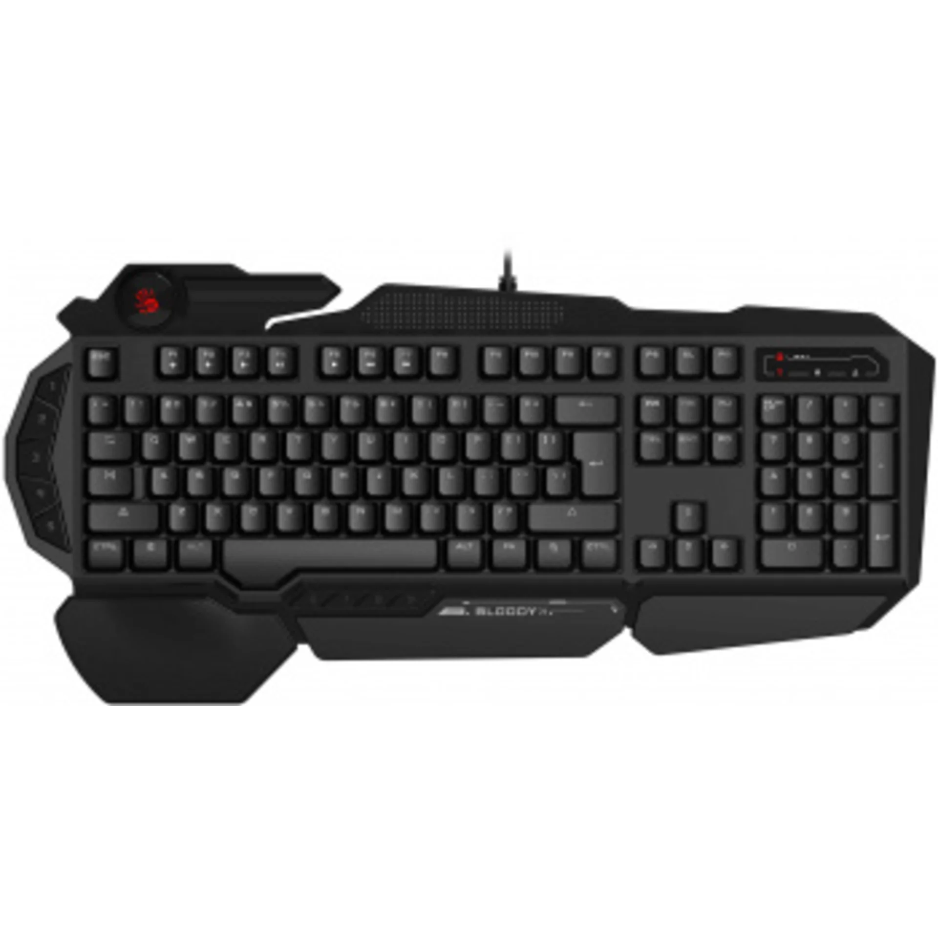 Клавиатура A4Tech Bloody B310N черный USB Multimedia for gamer LED (подставка для запястий) (B310N)