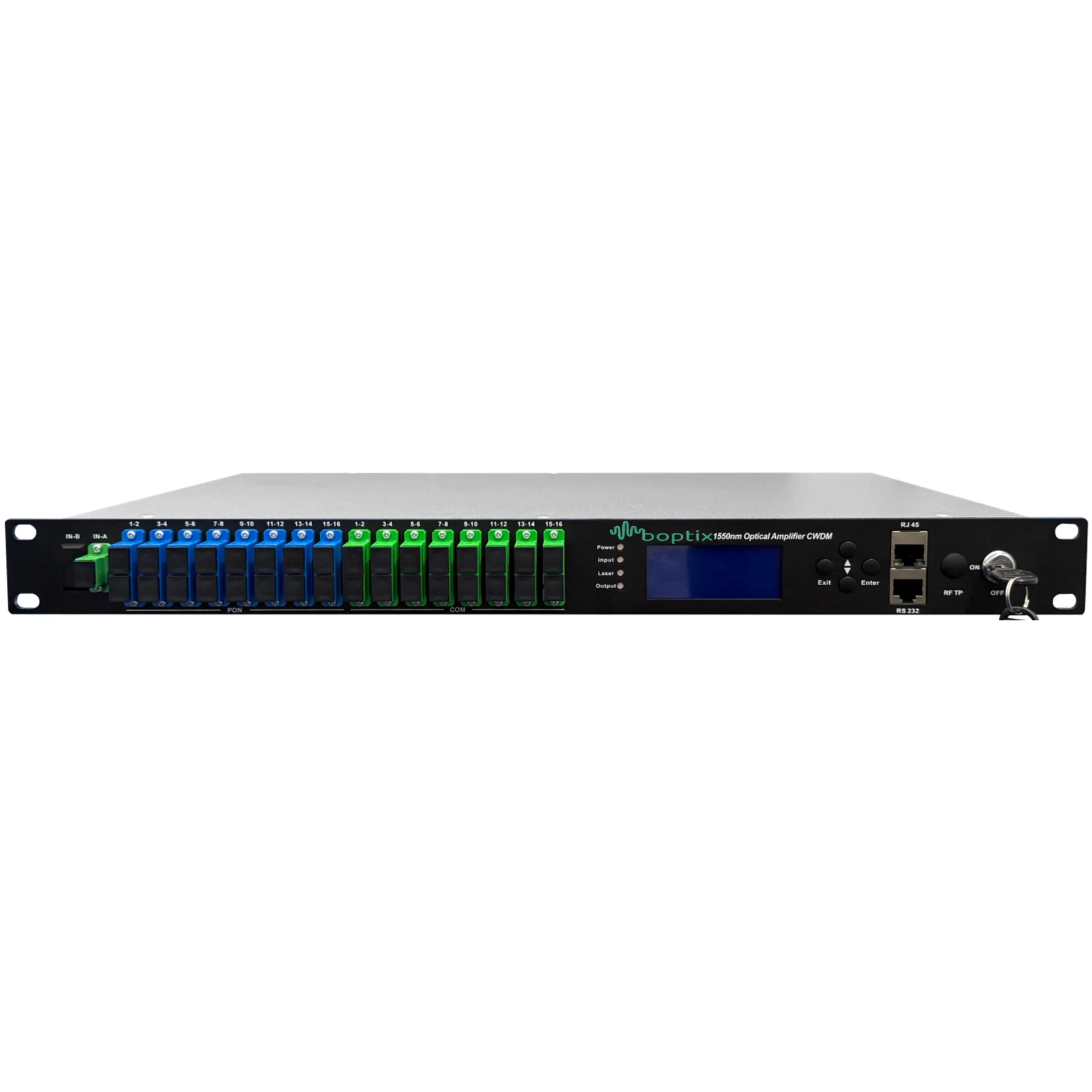 Оптический усилитель BO для сетей КТВ, 16*22dBm, WDM фильтр PON