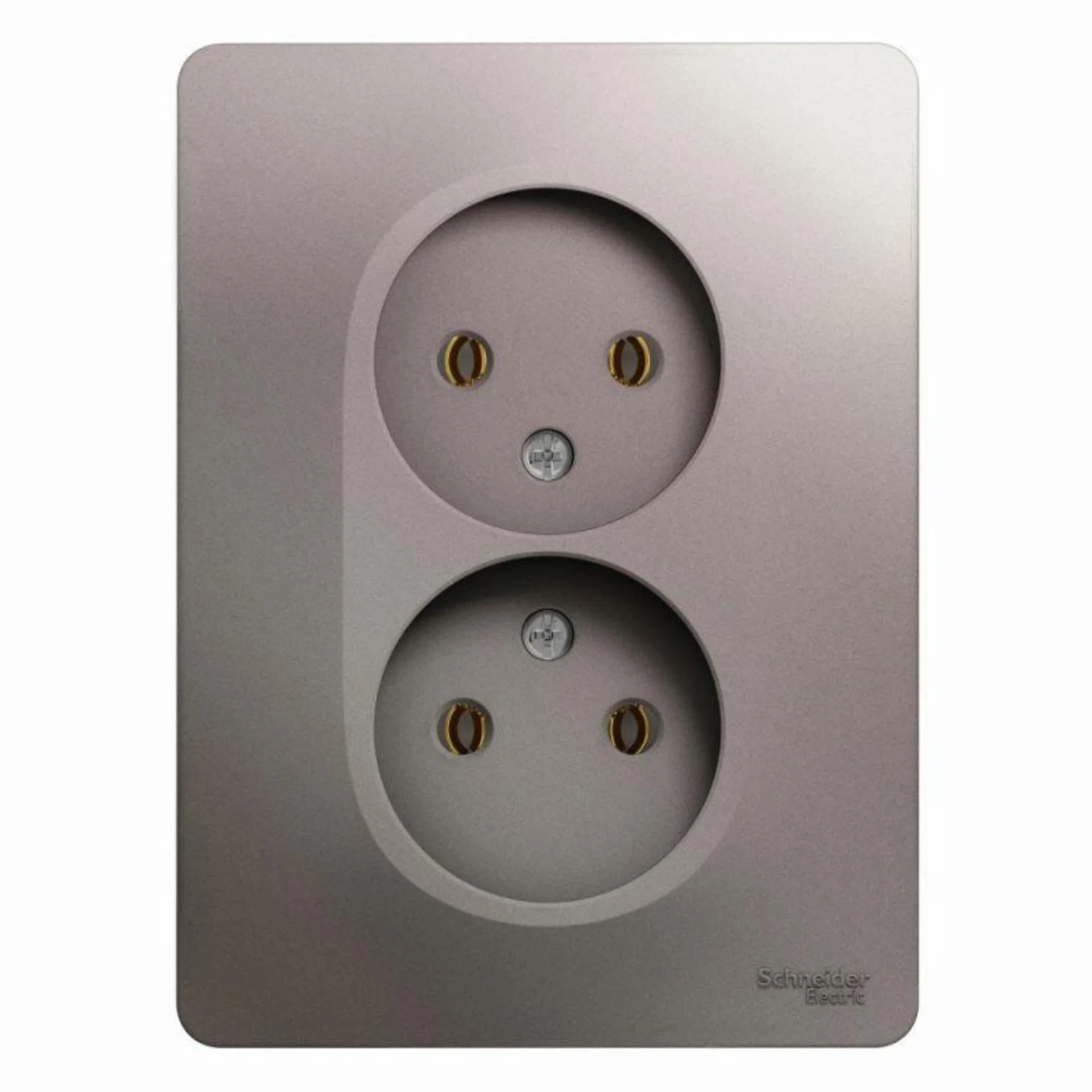 Розетка 2-м СП Glossa 16А IP20 250В без заземл. в сборе платина Systeme Electric GSL001220