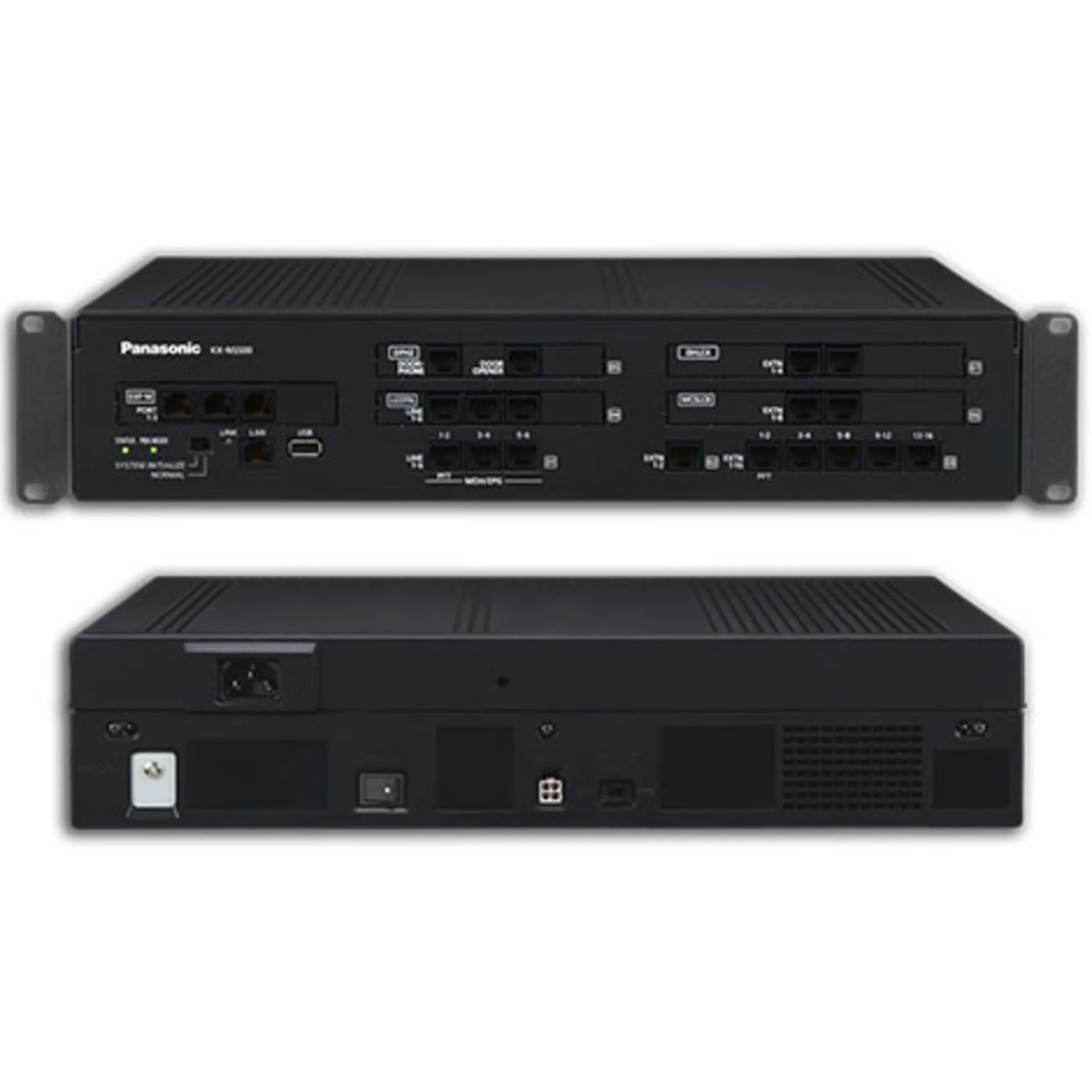Panasonic IP-АТС KX-NS500RU Основной блок (6 аналоговых внешних/16 аналоговых внутренних линий/2 цифровых внутренних)