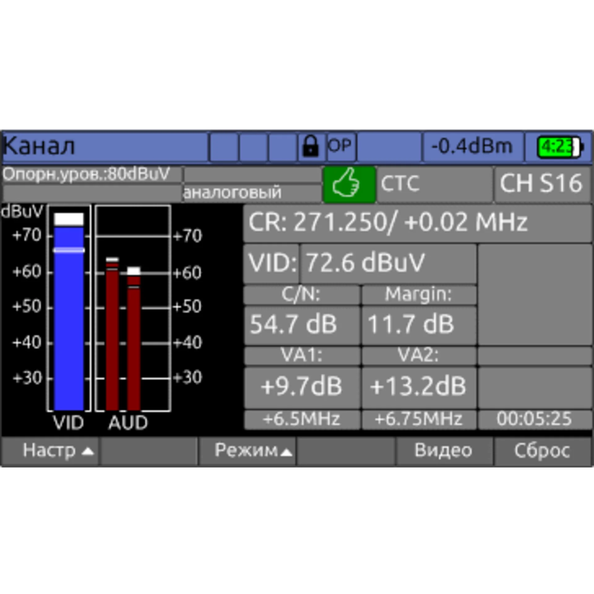 Измеритель сигналов мультисистемный DVB-С/T2/S2 IPTV IT-100 Планар