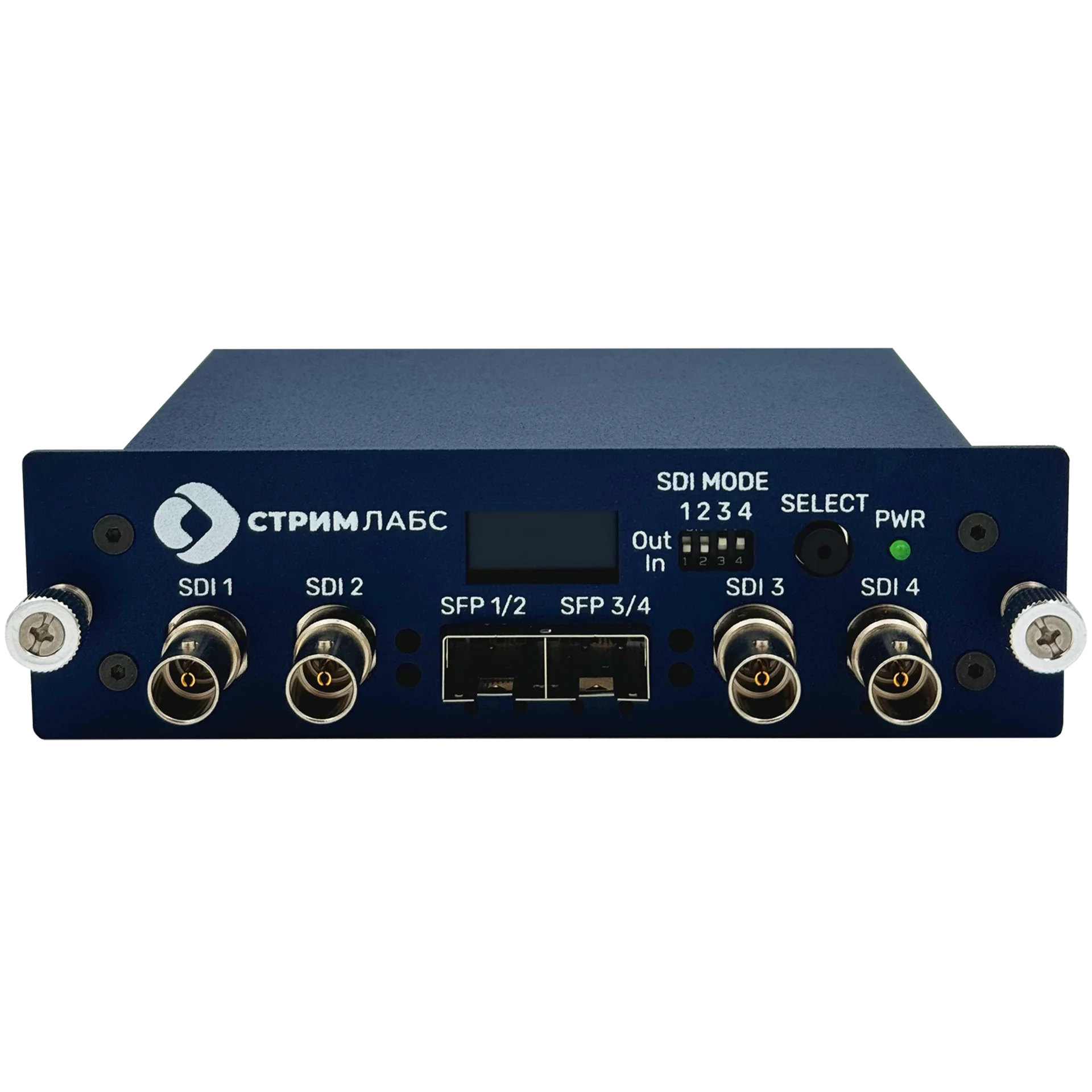 Четырехканальный конвертер 3G-SDI для передачи видео Stream Labs MediaXOptic