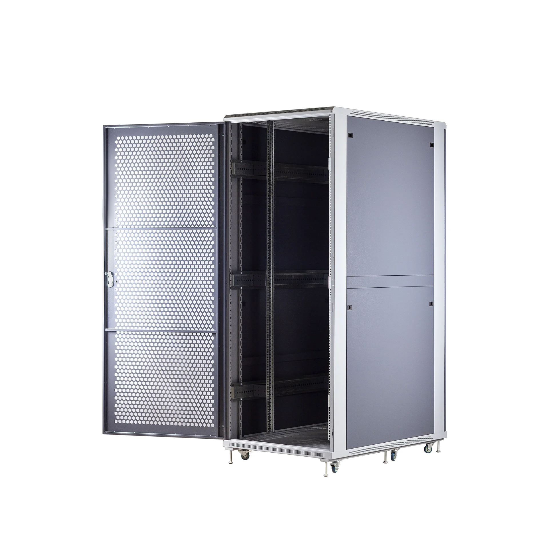 Шкаф телекоммуникационный напольный 47U 800x800мм, серия TFC (SNR-TFC-478080-CPDP-G-SF)