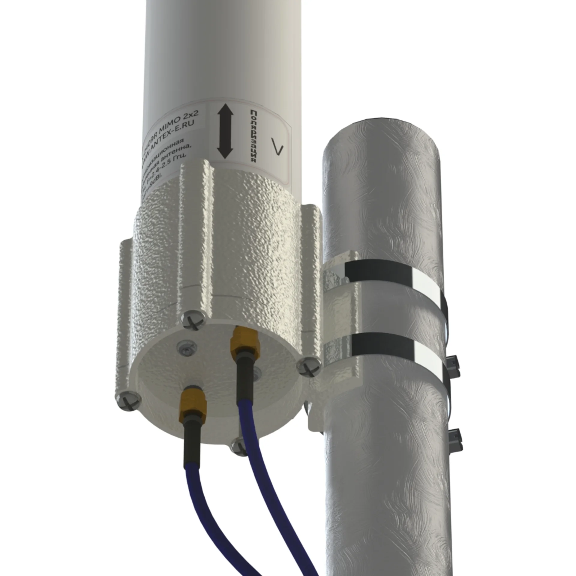 Всенаправленная антенна AX-2409R MIMO 2x2 (OMNI) 9dBi 2.4GHz, RP SMA-female