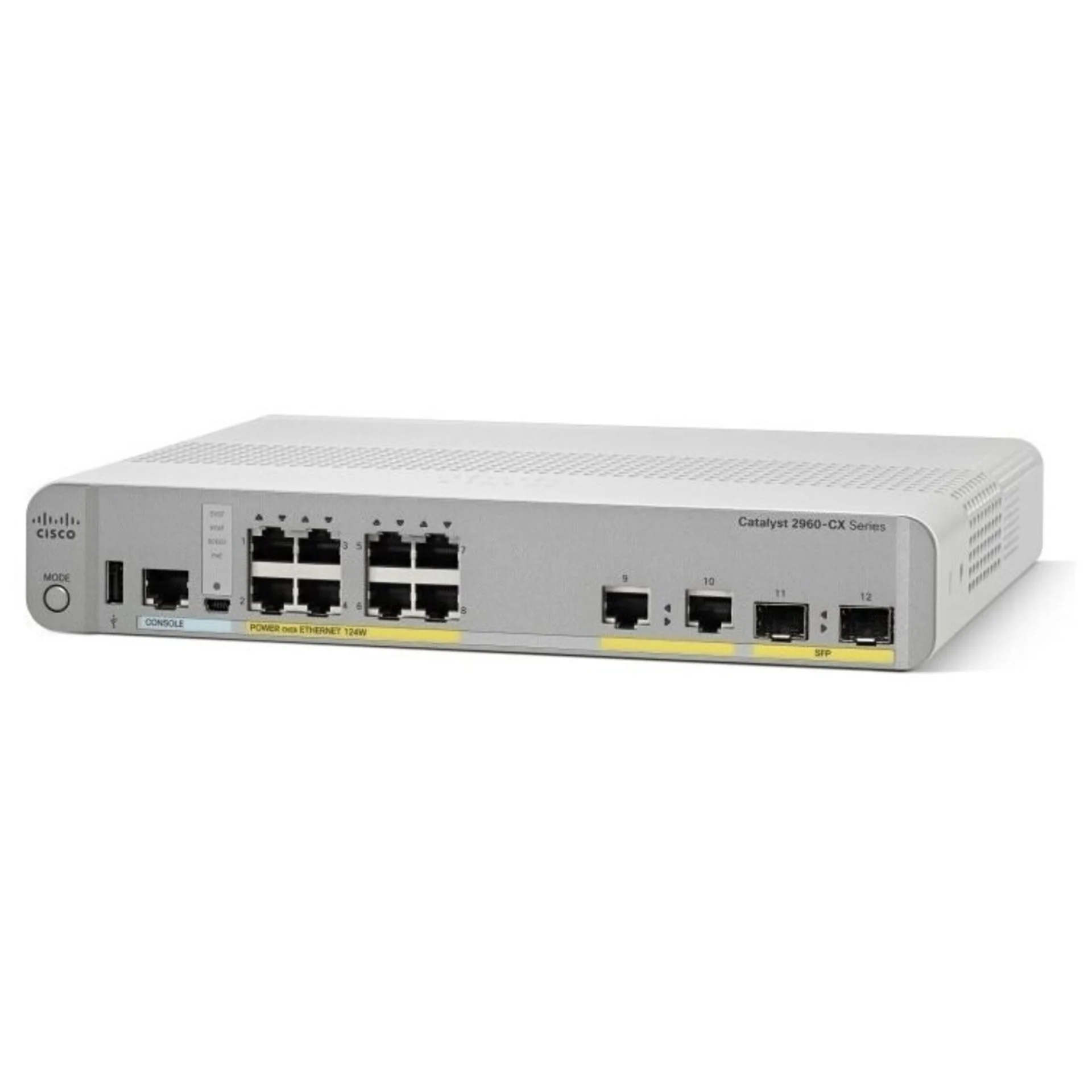 Коммутатор Cisco Catalyst WS-C2960CX-8PC-L (8 портов, PoE)