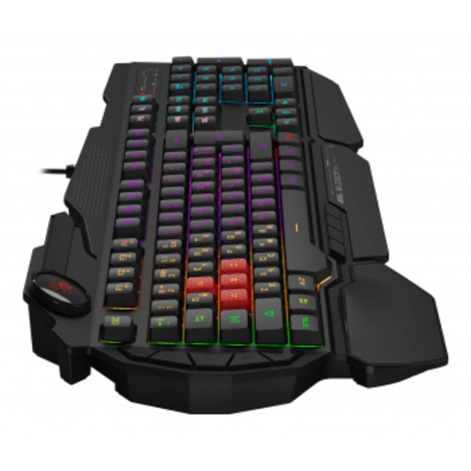 Клавиатура A4Tech Bloody B310N черный USB Multimedia for gamer LED (подставка для запястий) (B310N)