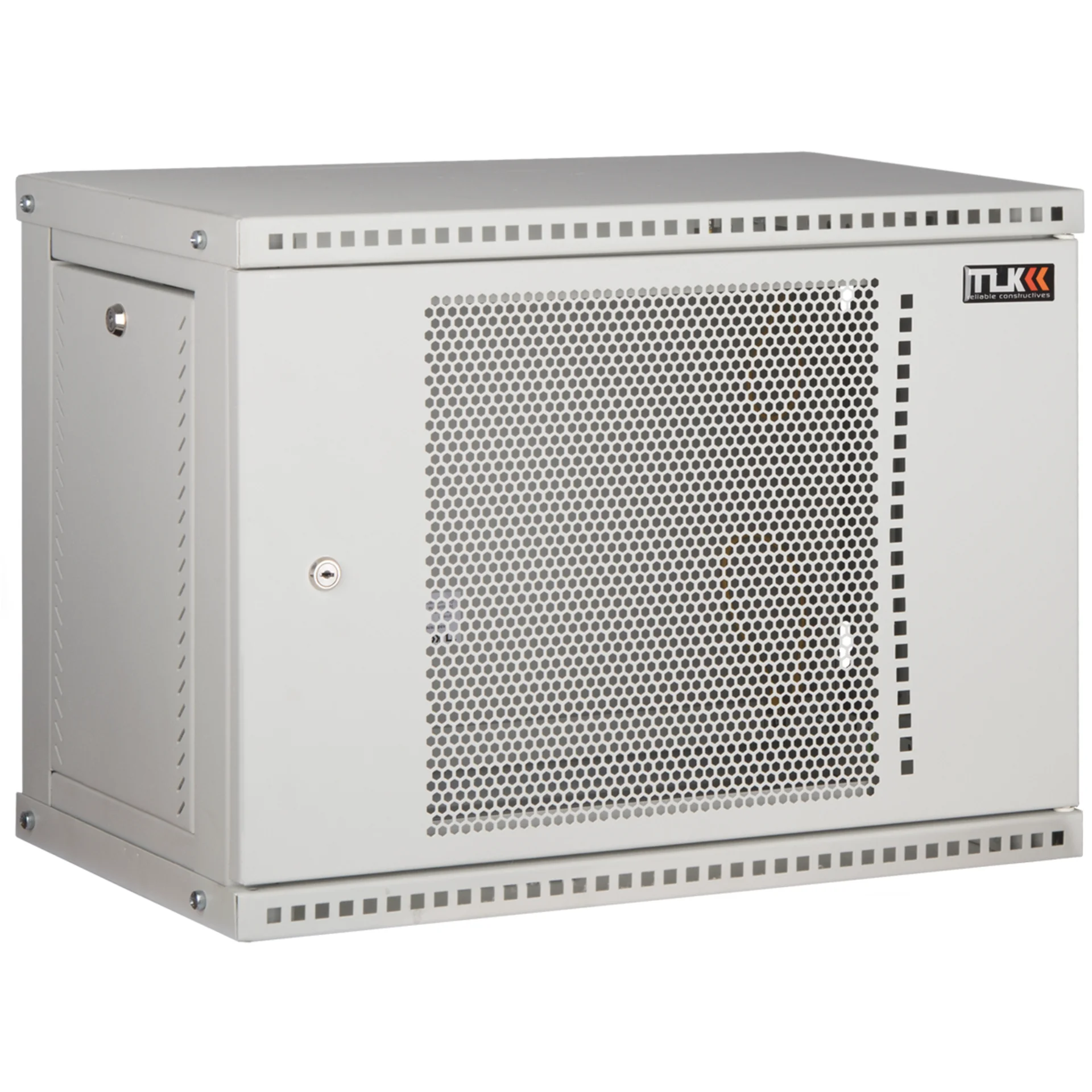 Шкаф TLK TWI-126060-R-P-GY, 12U, настенный, перфорированная дверь, 600×600 мм