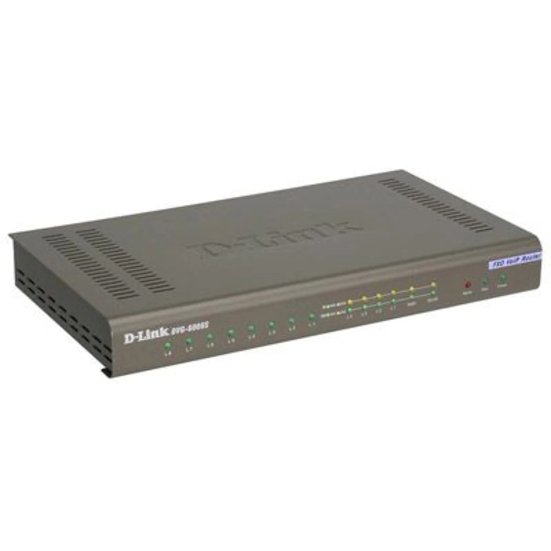 D-Link DVG-6008S/B1A/E Голосовой шлюз с 8 FXO-portми, 1 WAN-портом 10/100Base-TX и 4 LAN-portми 10/100Base-TX