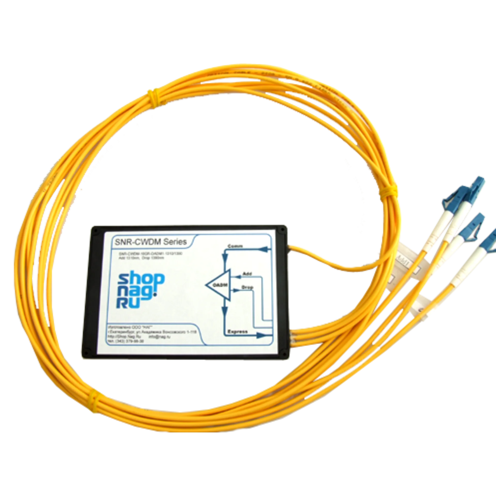 Модуль Add/Drop SNR-DWDM-OADM1-1547.72/1528.77 для одноволоконных DWDM сетей