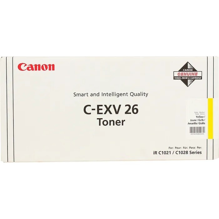 Canon C-EXV26Y 1657B006  Canon Toner C-EXV26Y Yellow Orig., Japan. {IR C1021i series} 1657B006[AA]