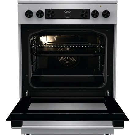 Плита Электрическая Gorenje GECS6C70XC нержавеющая сталь стеклокерамика (без крышки)