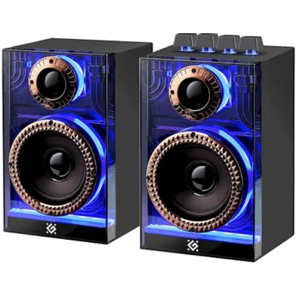 Акустическая 2.0 система DEFENDER Futuro (20 Вт, Bluetooth/USB/TF/AUX/2400мАч) (65087)