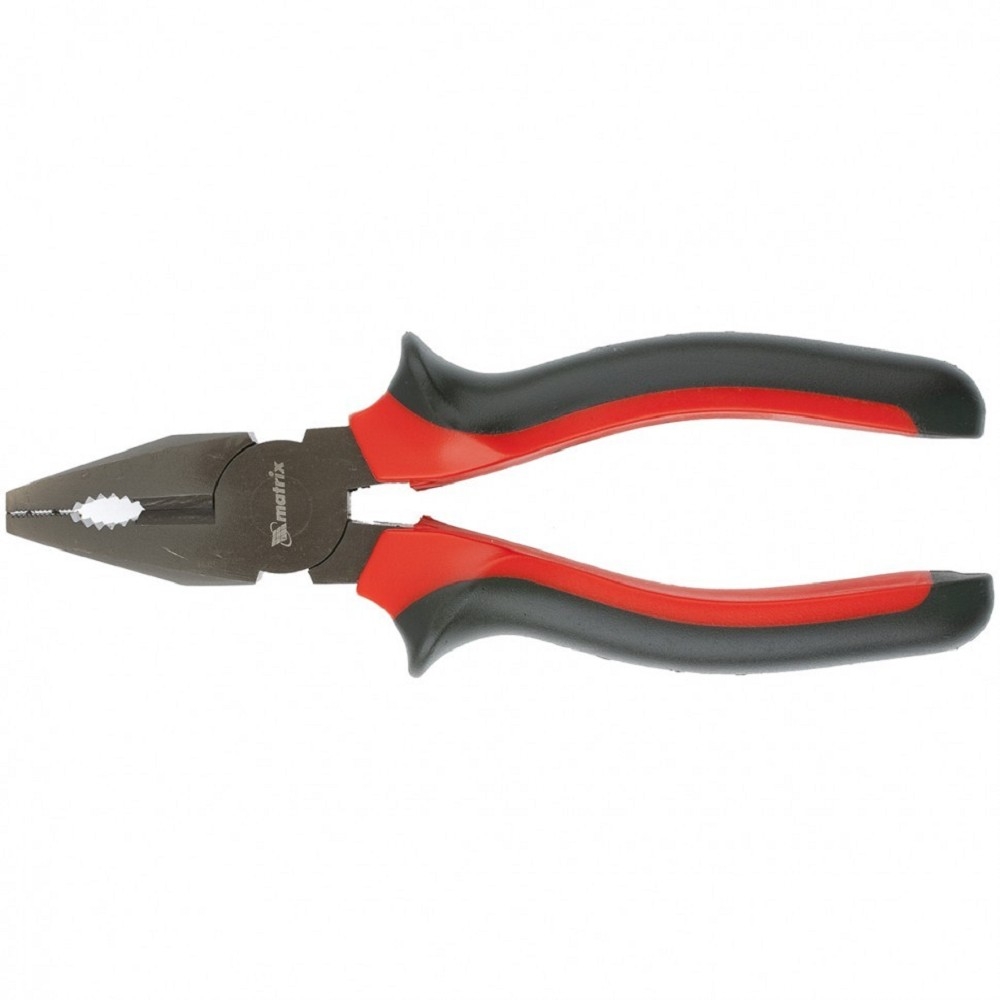 MATRIX Плоскогубцы Black Nickel, 160 мм, комбинированные, двухкомпонентные рукоятки [16978]