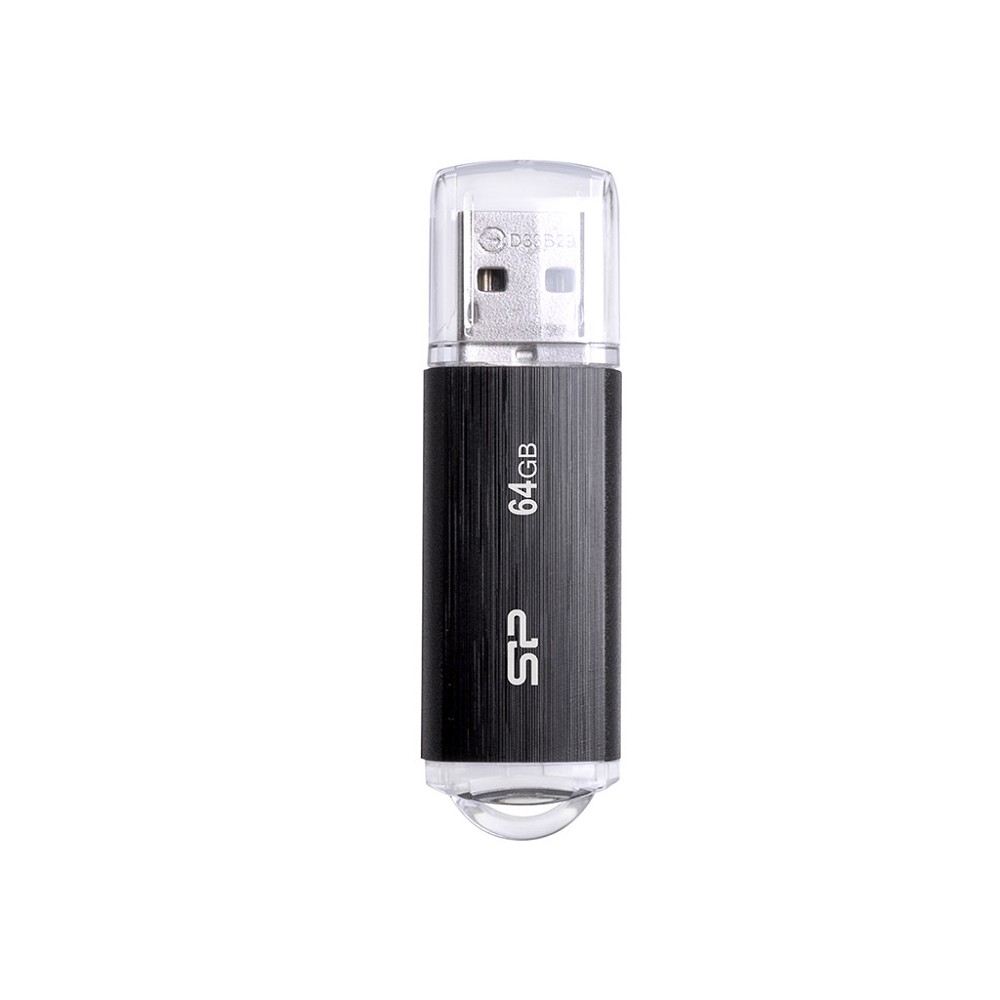 Silicon Power USB Drive 64Gb Ultima U02, USB 2.0, Черный SP064GBUF2U02V1K