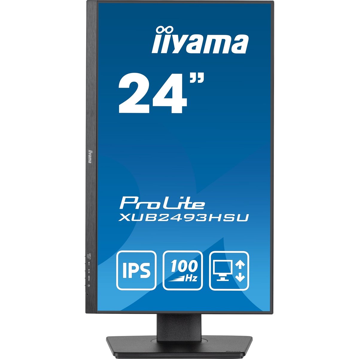 LCD IIYAMA 23.8" XUB2493HSU-B7 {IPS 1920x1080 100Hz 1ms 300cd HDMI DisplayPort USB M/M Pivot HAS}