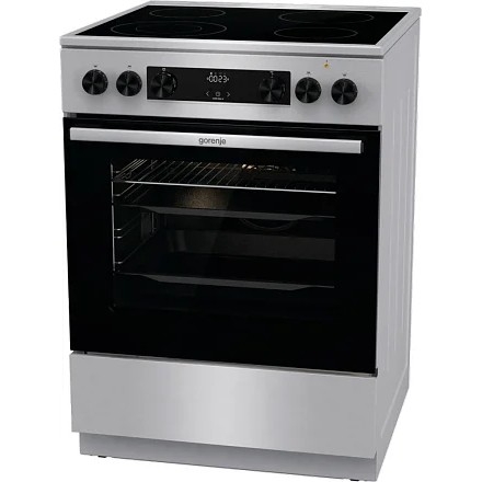 Плита Электрическая Gorenje GECS6C70XC нержавеющая сталь стеклокерамика (без крышки)