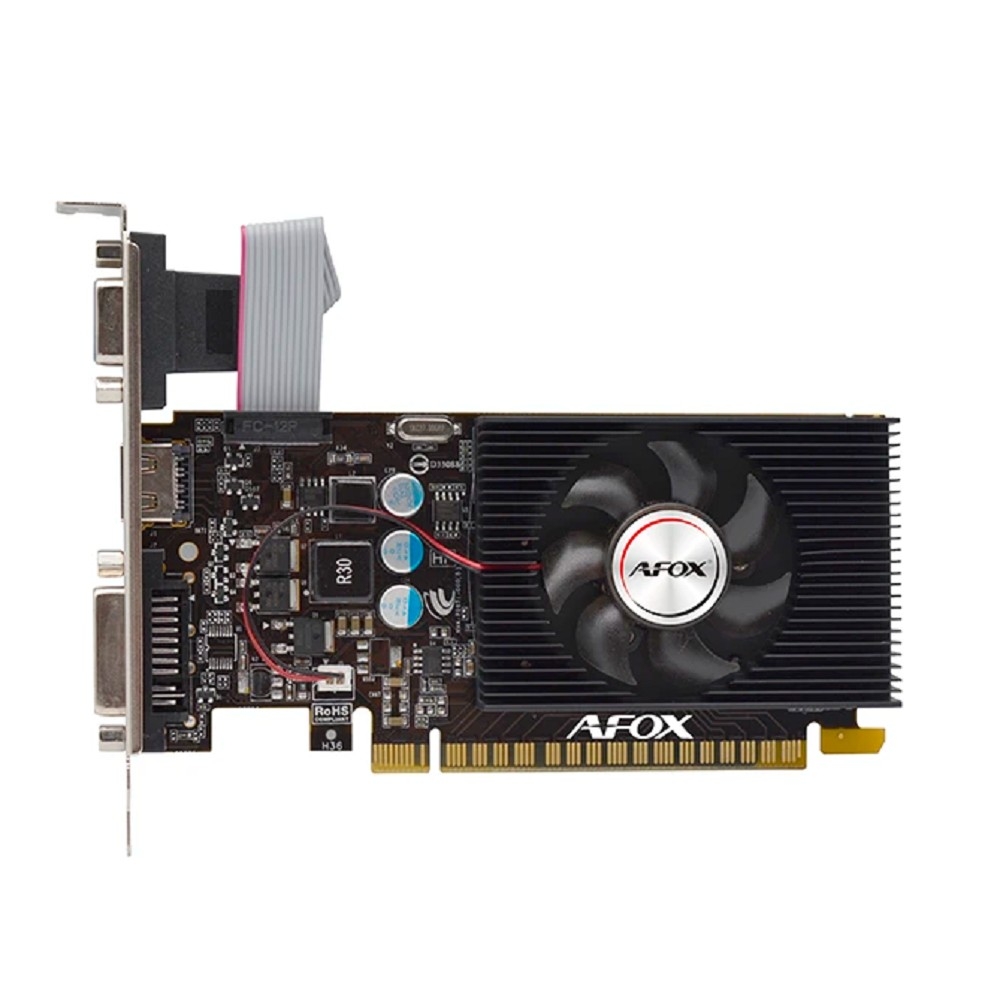Видеокарта AFOX nVidia GeForce GT730 1Gb (GDDR3, 128 bit, HDMI+DVI+VGA, RTL) (AF730-1024D3L7-V1)