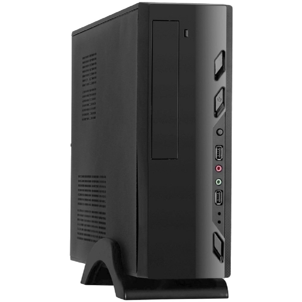 Компьютерный корпус ExeGate EX268693RUS Компьютерный корпус MiniITX ExeGate MI-208 Black, miniITX/mATX, (M300, 80мм), 2хUSB, Audio
