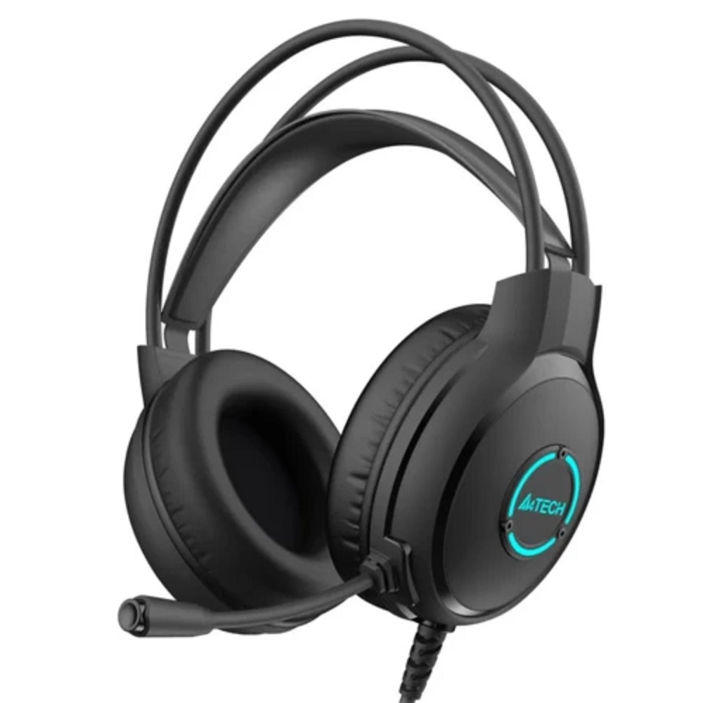 Наушники с микрофоном A4Tech Fstyler FH300U черный 2м мониторные USB оголовье (FH300U BLACK)