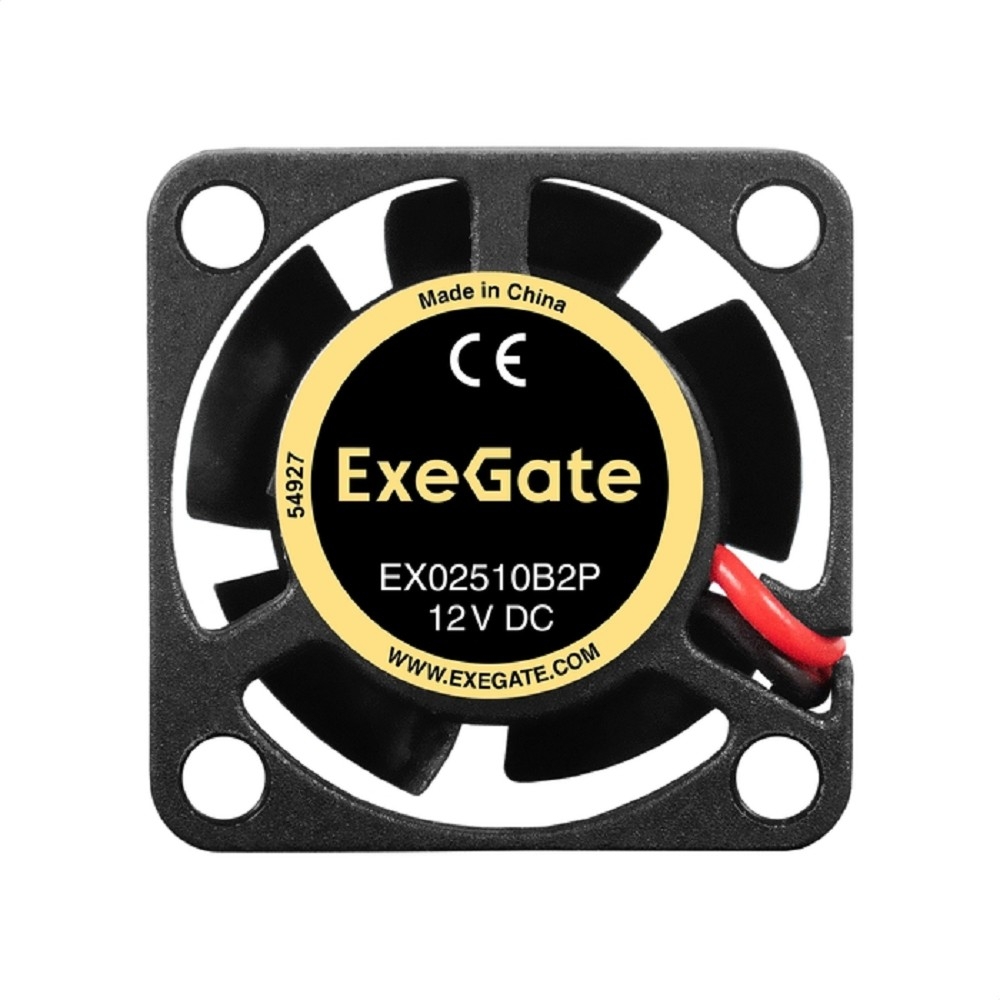 Exegate EX295213RUS Вентилятор 12В DC ExeGate EX02510B3P (25x25x10 мм, 2-Ball (двойной шарикоподшипник), 3pin, 10500RPM, 23.2dBA)
