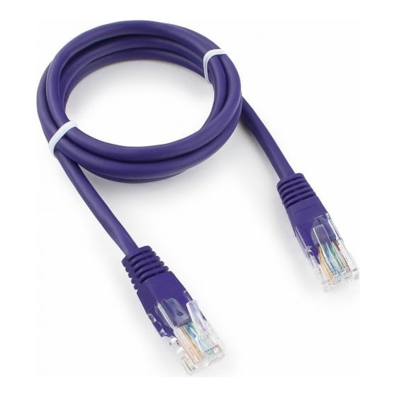 <084465> Кабель патч-корд .Patch cord кат.5e 1.0м, Cablexpert, многожильный, фиолетовый [PP12-1M/V]
