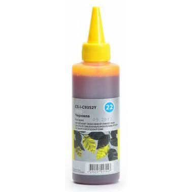 Чернила Cactus CS-I-C9352Y желтый 100мл для HP DJ 3920/3940/D1360/D1460/D1470/D1560/D2330/D2430/D2460