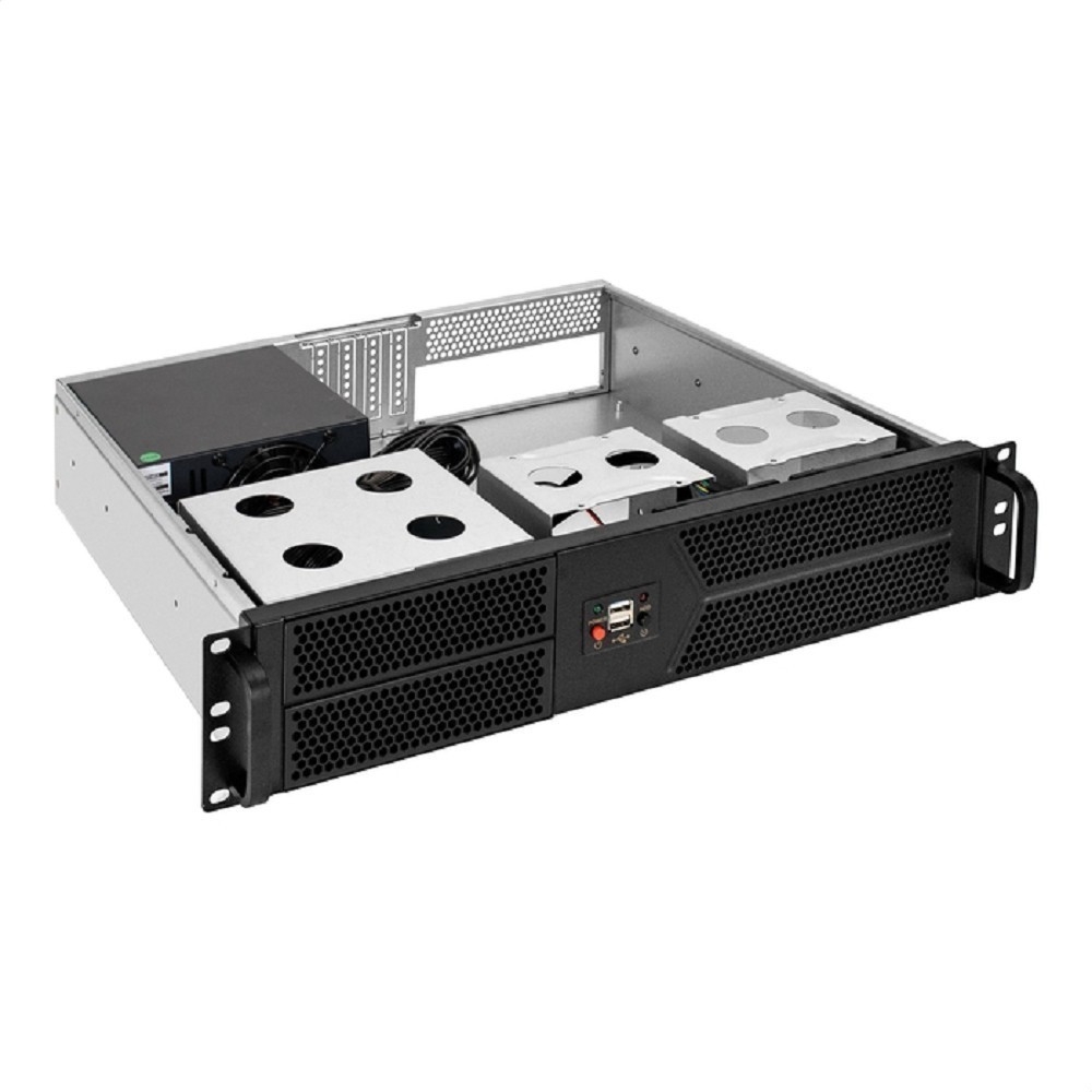 Exegate EX298541RUS Серверный корпус ExeGate Pro 2U400-04 <RM 19", высота 2U, глубина 400, БП 900RADS, 2*USB>