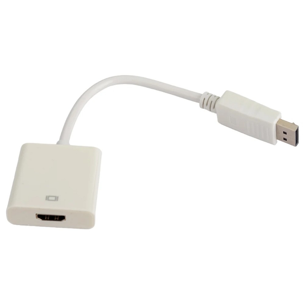 Gembird Переходник DisplayPort - HDMI , 20M/19F, белый (A-DPM-HDMIF-002-W)
