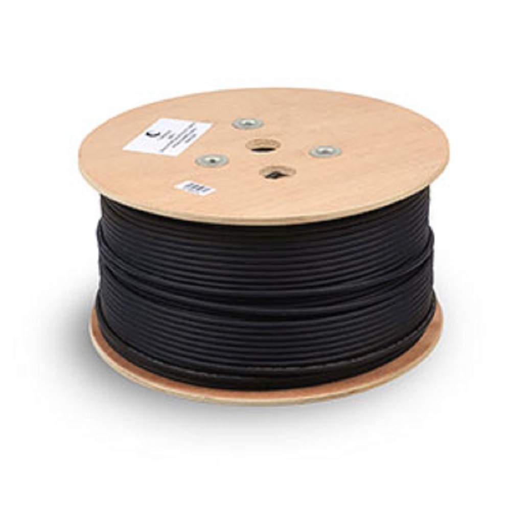 Cabeus FTP-4P-Cat.5e-SOLID-OUT-LSZH-UV Кабель витая пара экранированная FTP (F/UTP), категория 5e, 4 пары (24 AWG), одножильный, экран - фольга, для внутренней и внешней прокладки (+75 C - -40 C), LSZH-UV (305 м) 305м