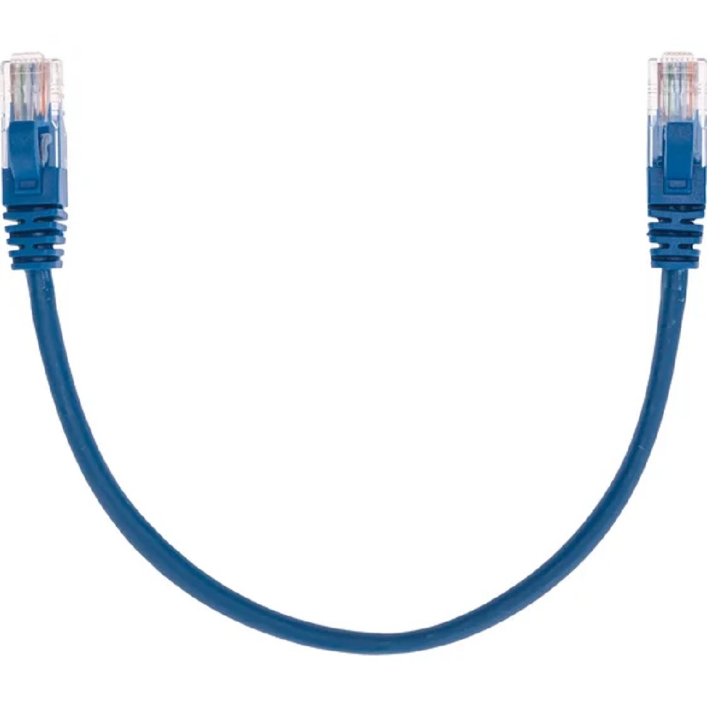 Патч-корд U/UTP, CAT 5e, RJ45-RJ45, 26AWG, LSZH, синий, 0,3м  REXANT (02-0104-03)
