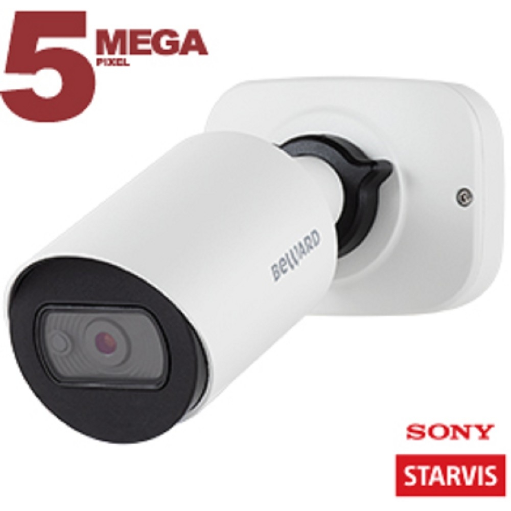 5 Мп, 1/2.8'' КМОП Sony Starvis, 0.006 лк (день)/0.003лк (ночь), 2xWDR до 120 дБ, 3 потока H.265/Н.264/MJPEG, 30к/с, 2592x1944, объектив 2.8/3.6/6 мм (на выбор), EIS, PoE, microSDXС (до 256 ГБ), электромеханический ИК-фильтр, ИК-подсветка (до 30 м), IP67, -40 до +60°С, монтажная коробка, встроенная видеоаналитика, SIP