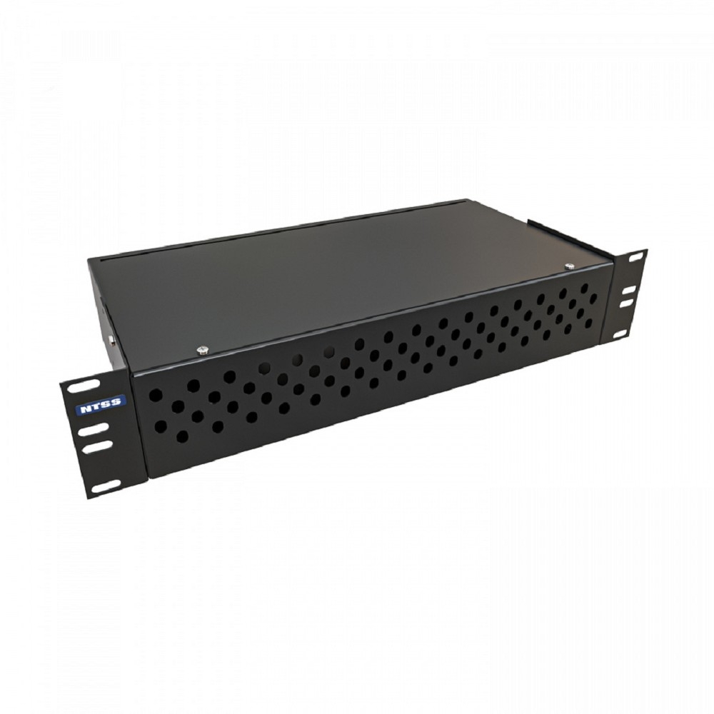NTSS Кросс NTSS оптический 19'' укомплектованный 2U, 64 порта FC/UPC, 50/125 мкм (сплошная панель, сплайс-кассета 2шт, пигтейлы, КДЗС, адаптеры) черный RAL 9005 NTSS-RFOB-2U-64-FC/U-50-SP1.5G0AY-BL