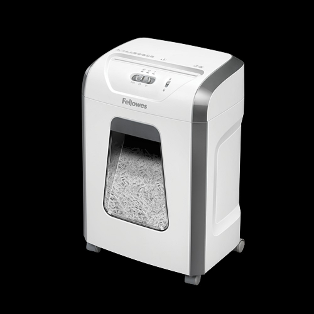 Fellowes  Шредер Powershred 15C, DIN P-4, 4х40мм, 14лст., 19лтр. (100017466) в БЕЛОМ корпусе