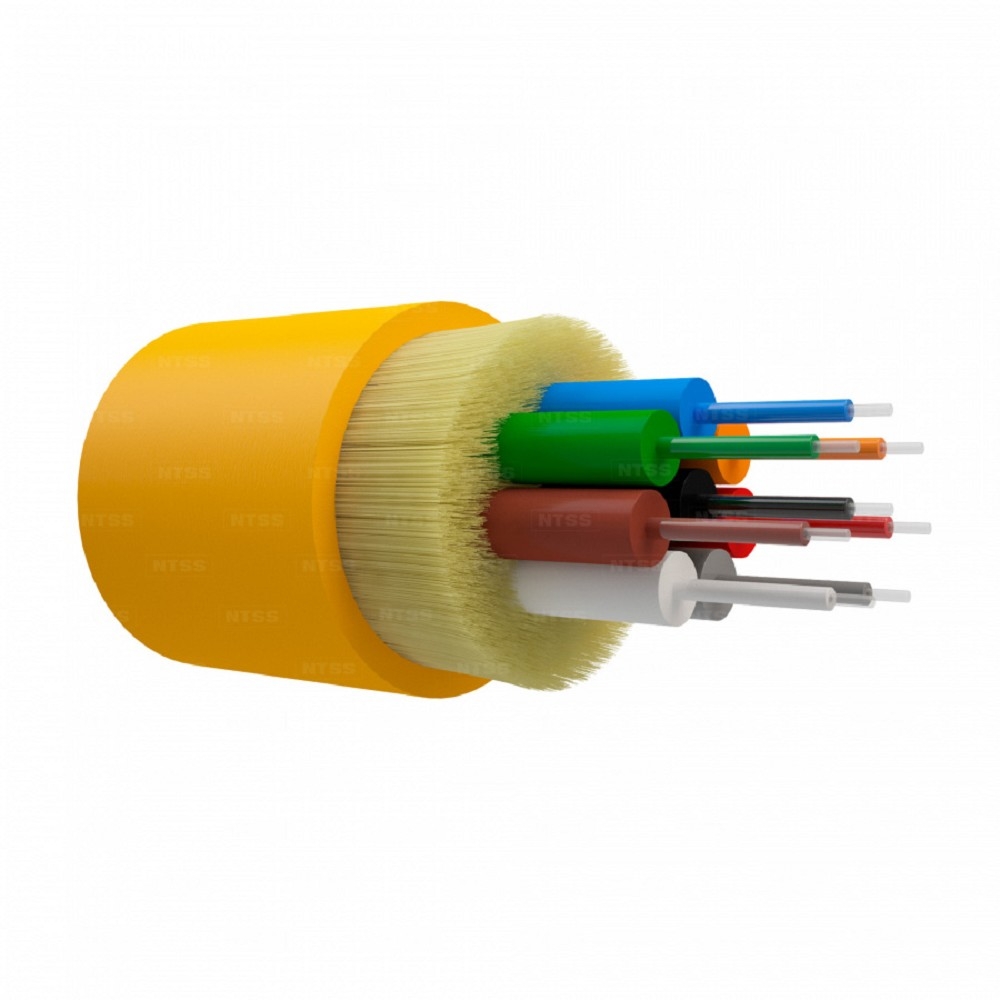 NTSS Оптический кабель внутренний NTSS PREMIUM 8 волокон OS2, 9/125, LSZH(нг(A)-HF), жёлтый NTSS-FO-D-IN-PM-9-8-LSZH