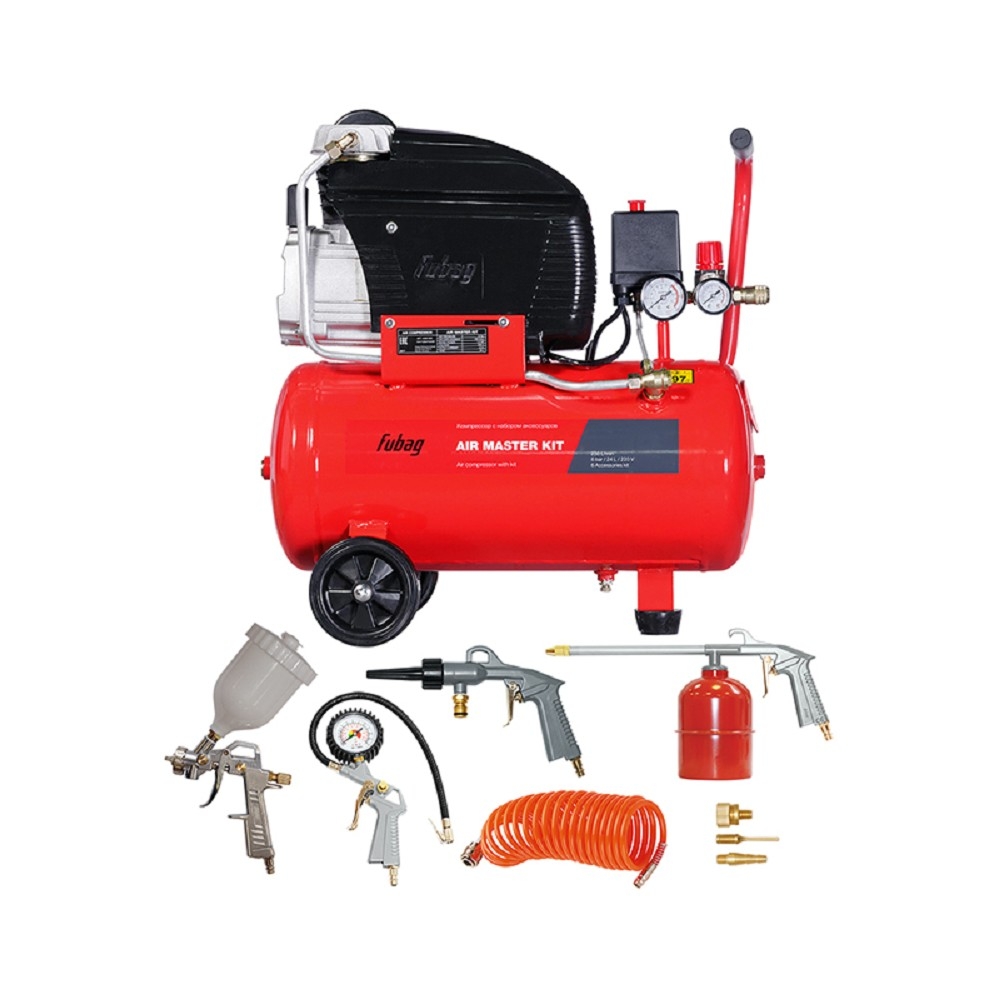 Компрессор Fubag 61431380, AIR MASTER KIT, 24 л, 8 бар