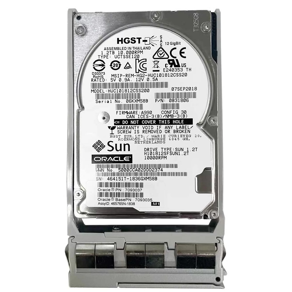 H101812SFSUN1.2 Жесткий диск Sun Microsystems 1.2TB 10K 2.5" SAS HDD