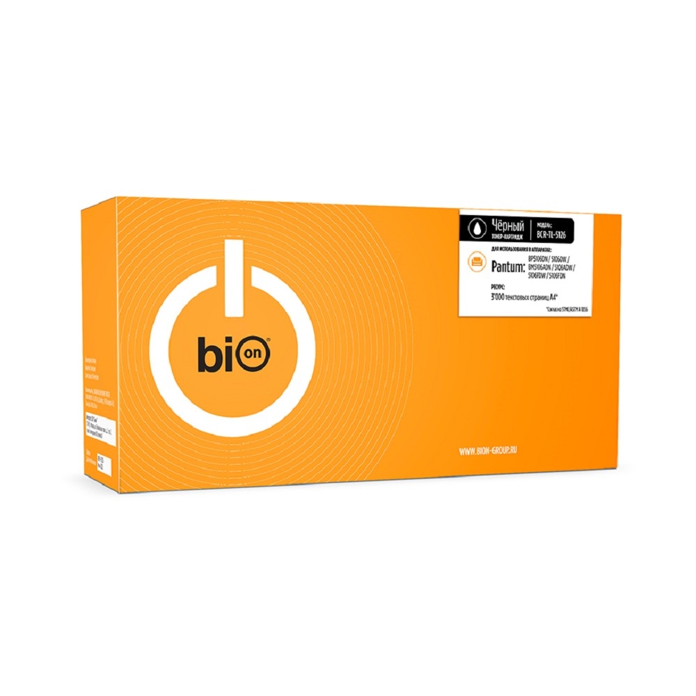 Bion BCR-TL-5126 Картридж TL-5126 для Pantum BP5106DN/5106DW/BM5106ADN/5106ADW/5106FDW/5106FDN (3000 стр.)