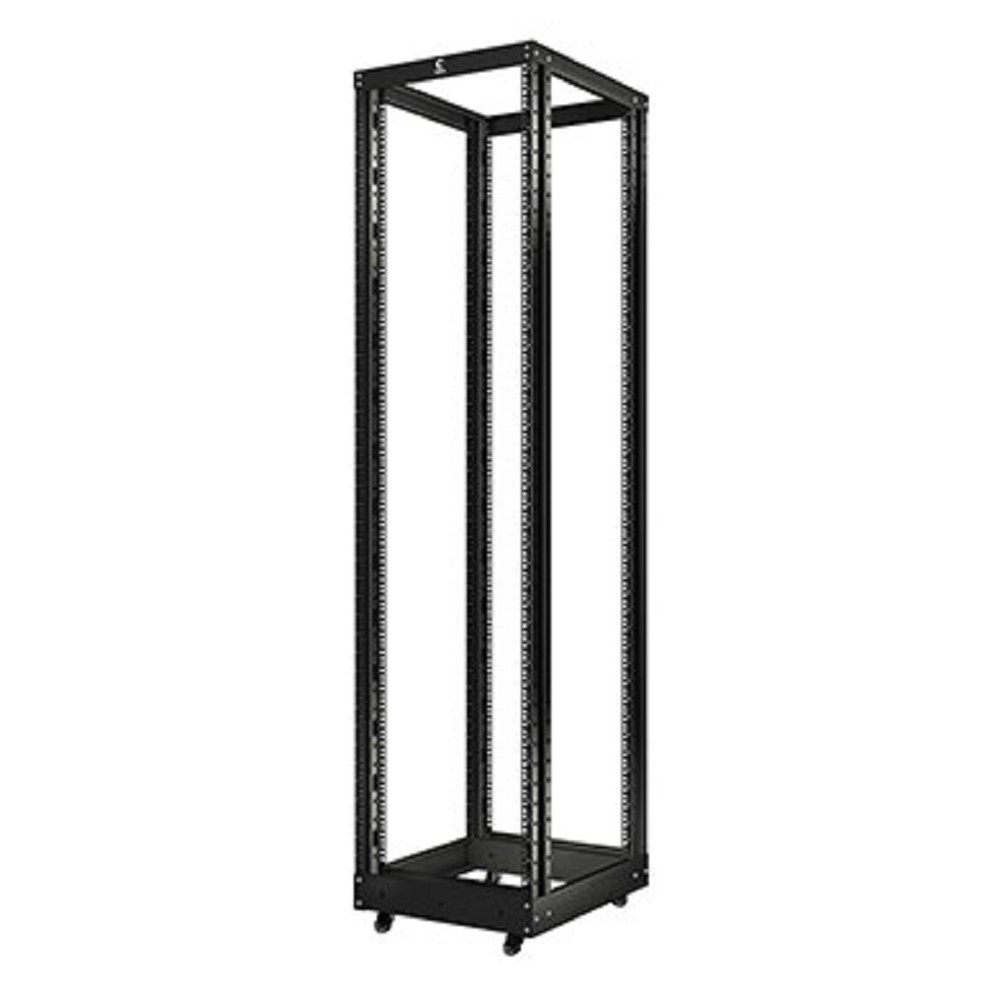 RA-32U-1000-BK Стойка открытая 19" Cabeus RА универсальная 32U 1570х515х1000 мм (ВхШхГ) двухрамная цвет: чёрный (усиленная)